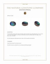 4.30 Ct. Multi Color Black Opal (Dark Opal) from Australia Appraisal