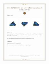5.83 Ct. Multi Color Boulder Opal (Ironstone Opal) from Australia Appraisal