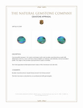 1.56 Ct. Multi Color Boulder Opal (Ironstone Opal) from Australia Appraisal
