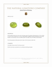 4.40 Ct. Cabochon Tourmaline from Mozambique Appraisal