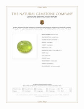 4.40 Ct. Green Cabochon Tourmaline from Mozambique Scan Report