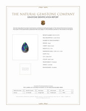 0.96 Ct. Black Opal from Australia Scan Report