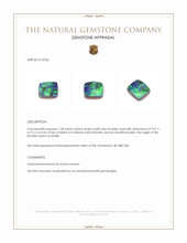 1.28 Ct. Multi Color Boulder Opal from Australia Appraisal