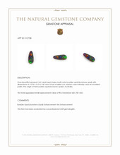 2.44 Ct. Multi Color Boulder Opal (Ironstone Opal) from Australia Appraisal