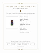 2.44 Ct. Multi Color Boulder Opal (Ironstone Opal) from Australia Scan Report