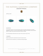 4.20 Ct. Multi Color Boulder Opal (Ironstone Opal) from Australia Appraisal