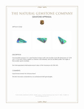 2.51 Ct. Multi Color Boulder Opal (Ironstone Opal) from Australia Appraisal