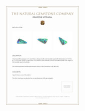 2.51 Ct. Boulder Opal from Australia Appraisal