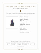 8.05 Ct. Multi Color Boulder Opal (Ironstone Opal) from Australia Scan Report
