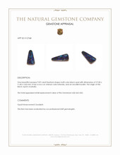 9.09 Ct. Multi Color Black Opal from Australia Appraisal