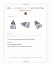 19.52 Ct. Multi Color Boulder Opal from Australia Appraisal