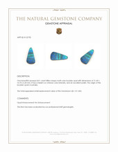 8.01 Ct. Multi Color Boulder Opal from Australia Appraisal