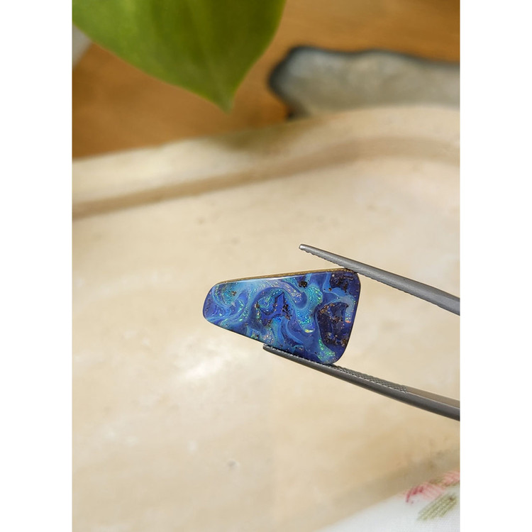 8.78 Ct. Cabochon Boulder Opal from Australia