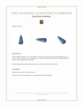 14.07 Ct. Multi Color Boulder Opal from Australia Appraisal