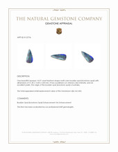 14.07 Ct. Multi Color Boulder Opal (Ironstone Opal) from Australia Appraisal