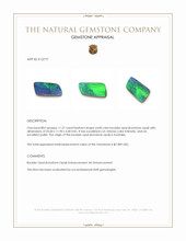 11.27 Ct. Multi Color Boulder Opal (Ironstone Opal) from Australia Appraisal