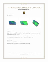11.27 Ct. Multi Color Boulder Opal from Australia Appraisal