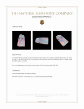 8.70 Ct. Multi Color Boulder Opal from Australia Appraisal