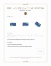 5.53 Ct. Boulder Opal from Australia Appraisal