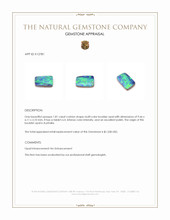 1.81 Ct. Multi Color Boulder Opal from Australia Appraisal