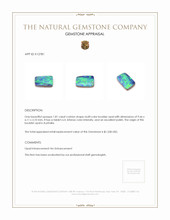 1.81 Ct. Boulder Opal from Australia Appraisal