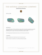 18.08 Ct. Multi Color Boulder Opal (Ironstone Opal) from Australia Appraisal