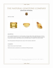 4.17 Ct. Yellow Citrine from Brazil Appraisal