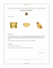 4.17 Ct. Citrine from Brazil Appraisal