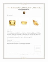 4.39 Ct. Citrine from Brazil Appraisal