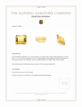 4.31 Ct. Citrine from Brazil Appraisal