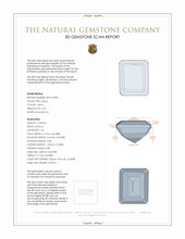 4.31 Ct. Citrine from Brazil 3 D Scan Report