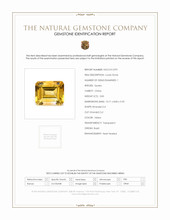 3.83 Ct. Citrine from Brazil Scan Report
