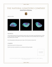 8.28 Ct. Boulder Opal from Australia Appraisal