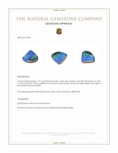 7.73 Ct. Multi Color Boulder Opal from Australia Appraisal