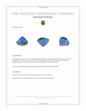 7.73 Ct. Multi Color Boulder Opal (Ironstone Opal) from Australia Appraisal