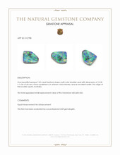 7.50 Ct. Multi Color Boulder Opal from Australia Appraisal