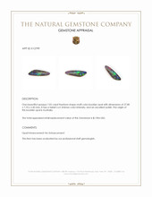 7.05 Ct. Multi Color Boulder Opal (Ironstone Opal) from Australia Appraisal