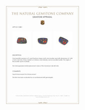 4.47 Ct. Multi Color Boulder Opal from Australia Appraisal