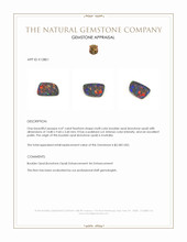 4.47 Ct. Multi Color Boulder Opal (Ironstone Opal) from Australia Appraisal