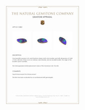 4.45 Ct. Multi Color Boulder Opal from Australia Appraisal