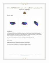 4.45 Ct. Multi Color Boulder Opal (Ironstone Opal) from Australia Appraisal