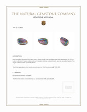 2.90 Ct. Boulder Opal from Australia Appraisal