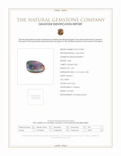 2.90 Ct. Multi Color Boulder Opal from Australia Scan Report