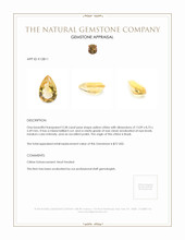 3.28 Ct. Citrine from Brazil Appraisal