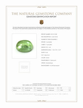 4.44 Ct. Green Cabochon Tourmaline from Mozambique Scan Report