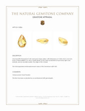 2.68 Ct. Yellow Citrine from Brazil Appraisal