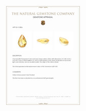 2.68 Ct. Citrine from Brazil Appraisal