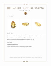 3.24 Ct. Yellow Citrine from Brazil Appraisal