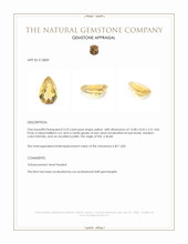 3.23 Ct. Yellow Citrine from Brazil Appraisal
