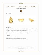 3.23 Ct. Citrine from Brazil Appraisal
